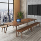 Rectangle Solid Pinewood Brown Tone Dining Table Simplicity 4 Legs Table for Dining Room Clearhalo ' dining_table' 'Dining Tables & Seating' 'Dining Tables' 'furn' 'furn_dining_table' 'Furniture' 'furniture_dining_table' 'Kitchen & Dining Furniture' 'kitchen&dining_furn' 'kitchen' 'kitchen_dining_table' 1200x1200_d3b4a7e7-1038-4211-9565-873341758ae8