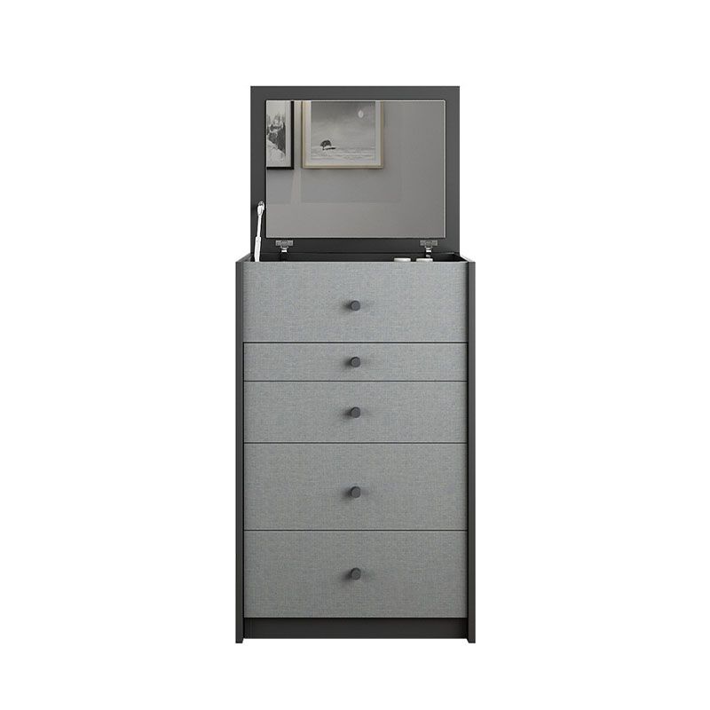 Vanity trucco con 5 cassetti di stoccaggio da 15,74 "largo cassettiera in legno