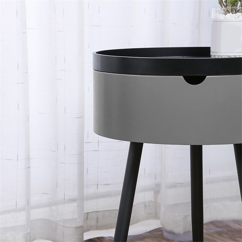 Mesa de mesa de 3 patas Conjunto de mesa de estilo contemporánea Top Table con almacenamiento con almacenamiento