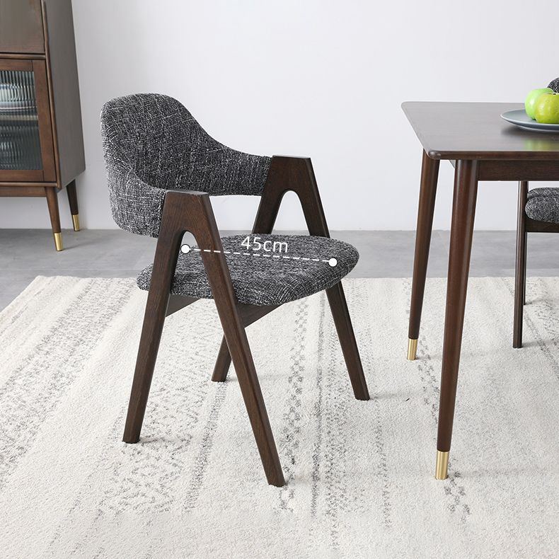 Modern Solid Wood Opening Back Dining Arm Chair Kitchen Dining Arm Chair Clearhalo ' kitchen&dining_furn' 'Dining Chairs' 'Dining Tables & Seating' 'dining_chair' 'furn' 'furn_dining_chair' 'Furniture' 'furniture_dining_chair' 'Kitchen & Dining Furniture' 'kitchen' 1200x1200_d3bbdf32-8d8a-46ee-9e5d-e81b2fc5b668