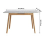 Rectangle Extendable Stone Dining Site Table Traditional Luxury Dinette Table for Home Clearhalo ' dining_table' 'Dining Tables & Seating' 'Dining Tables' 'furn' 'furn_dining_table' 'Furniture' 'furniture_dining_table' 'Kitchen & Dining Furniture' 'kitchen&dining_furn' 'kitchen' 'kitchen_dining_table' 1200x1200_d3bcee33-4b7b-4648-bdc7-7be3d71fbf34