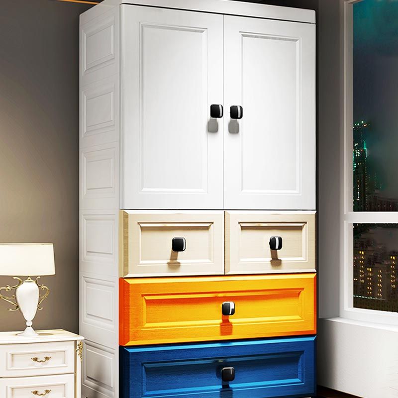 Eigentijdse garderobe kast plastic scharnierende garderobe armoire