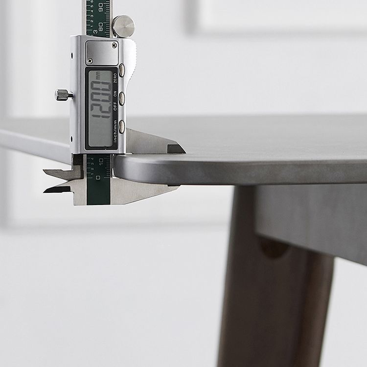Stone Top Dining Table Mid-Century Modern Dining Table with 4 Legs Clearhalo 'Dining Tables & Seating' 'Dining Tables' 'dining_table' 'furn' 'furn_dining_table' 'Furniture' 'furniture_dining_table' 'Kitchen & Dining Furniture' 'kitchen' 'kitchen_dining_table' 1200x1200_d3c0b3e0-0e53-4a5d-8531-7c826d512aaa
