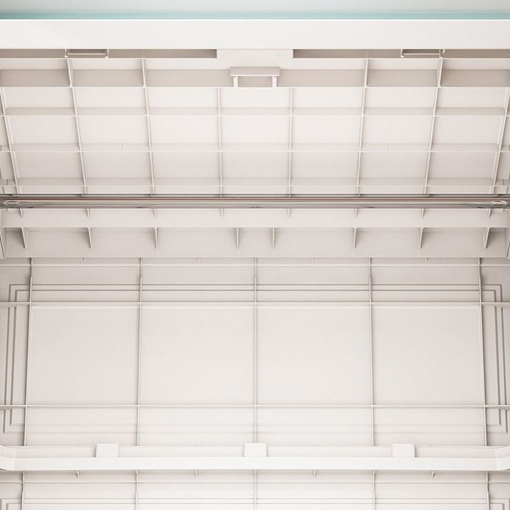 Armadio di stoccaggio in plastica opaca massicciatura a cerniera contemporanea