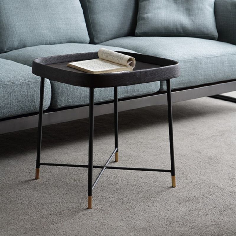 Tavolo da gambe a croce moderna in legno massiccio per soggiorno per soggiorno