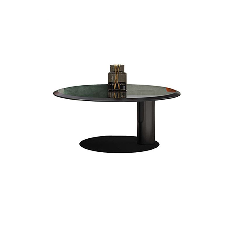 Square Block Base Design Cocktail Table Grey/black Stainless Steel/Glass Coffee Table Clearhalo 'Coffee & Accent Tables' 'Coffee Tables' 'coffee_tables' 'furn' 'furn_coffee_tables' 'Furniture' 'furniture_coffee_tables' 'Living Room Furniture' 1200x1200_d3c5911d-4360-4f80-98e0-c507098ef9c6