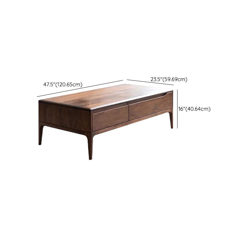 Rectangle Bunching Tables Solid Wood Coffee or End Table with Drawer Clearhalo 'Coffee & Accent Tables' 'Coffee Tables' 'coffee_tables' 'furn' 'furn_coffee_tables' 'Furniture' 'Living Room Furniture' 1200x1200_d3c68888-0adc-4b14-b56f-5a4064f94ad4
