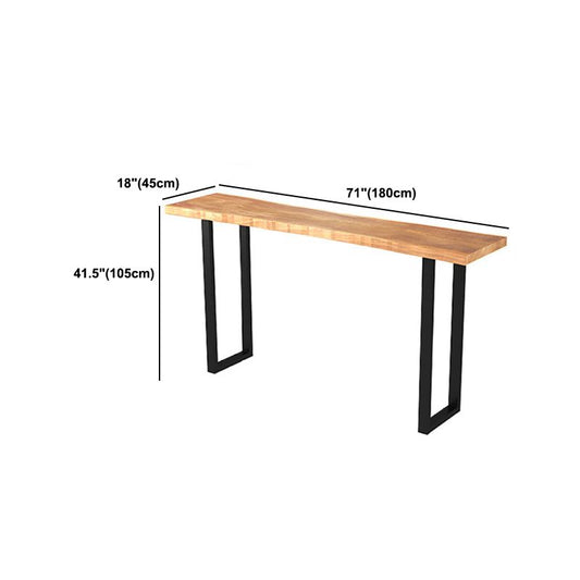 長方形のソリッドウッドバーテー​​ブルセット1/5/9ピースバックレススツール付きカウンターテーブル