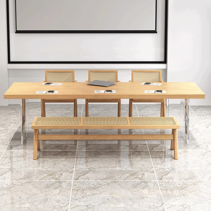 Modern 1/2/5/7 Pieces Rectangle Dining Set Solid Wood Top Dining Table with Chairs Clearhalo 'Dining Room Sets' 'Dining Tables & Seating' 'dining_room_set' 'furn' 'furn_dining_room_set' 'Furniture' 'Kitchen & Dining Furniture' 1200x1200_d3c93fb7-9c92-4a9f-a4e1-c66989d4a461