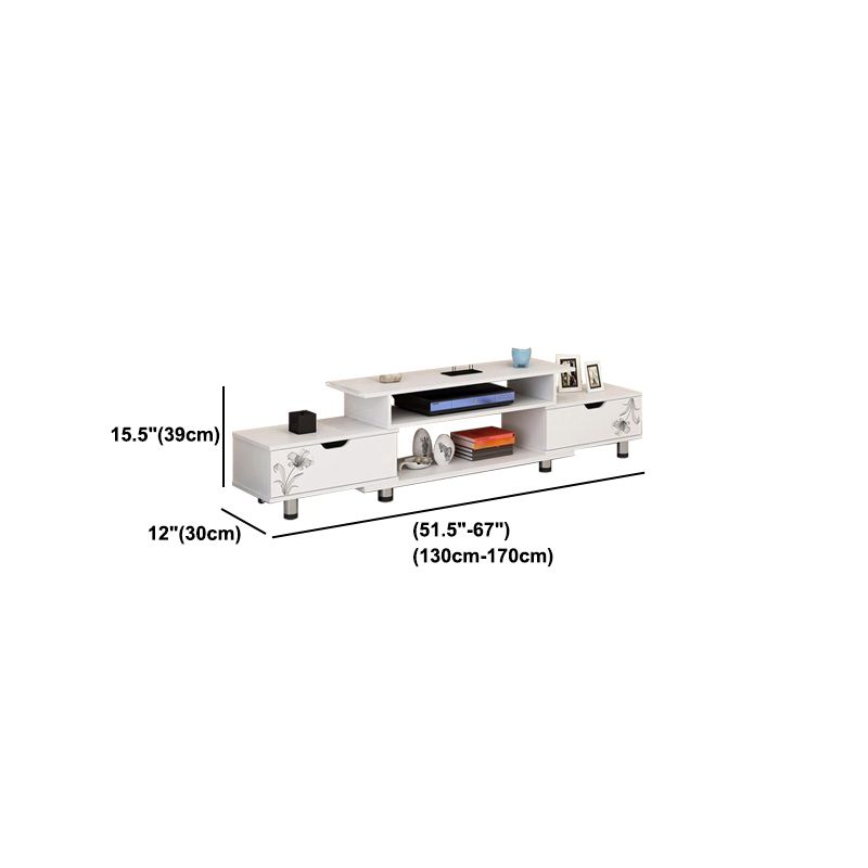 スカンジナビアのテレビメディアスタンドエンジニアリングウッドテレビスタンドコンソール