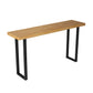 Glam Sled Bistro Table Solid Wood Indoor Natural Bar Wine Table