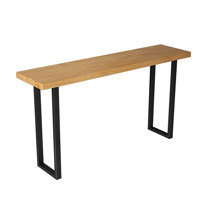 Glam Sled Bistro Table Solid Wood Indoor Natural Bar Wine Table