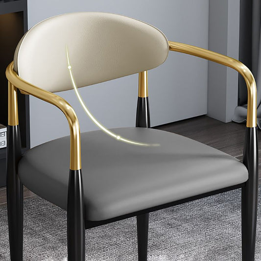 Industrial Open Back Chairs Dining Arm Chair for Kitchen with Metal Legs Clearhalo 'Dining Chairs' 'Dining Tables & Seating' 'dining_chair' 'furn' 'furn_dining_chair' 'Furniture' 'furniture_dining_chair' 'Kitchen & Dining Furniture' 1200x1200_d3cba776-7a9d-43ae-8972-1ff4e4a30f44