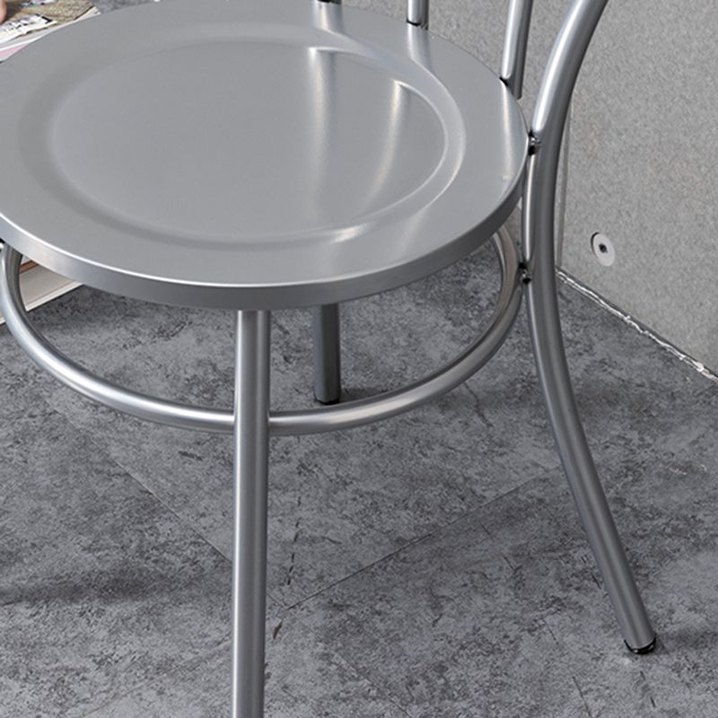 Industriële Windsor rug armloze stoel met metalen eetkamerstoelen