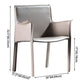 Minimalist Style Leather Dining Chair Solid Back Arm Dining Side Chair for Home Clearhalo ' kitchen&dining_furn' 'Dining Chairs' 'Dining Tables & Seating' 'dining_chair' 'furn' 'furn_dining_chair' 'Furniture' 'furniture_dining_chair' 'Kitchen & Dining Furniture' 'kitchen' 1200x1200_d3d098eb-ef0b-4508-93e4-3c3cde9165a6
