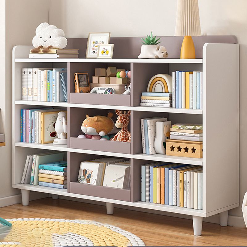 11.8"H Modern Bookshelf Engineered Wood 4-Shelf Standard Bookcase for Home Office Clearhalo 'Bookcases' 'furn' 'furn_bookcases' 'Furniture' 'Office Furniture' 1200x1200_d3d2ec13-4e00-4661-91f5-b3b8c7955390