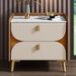 2 Drawer Contemporary Bed Nightstand Night Table ,19.7" Tall Clearhalo 'Bedroom Furniture' 'furn' 'furn_night_stand' 'Furniture' 'night_stand' 'Nightstands' 1200x1200_d3d4084d-d622-45fd-8c7e-4c5eb39f19f3