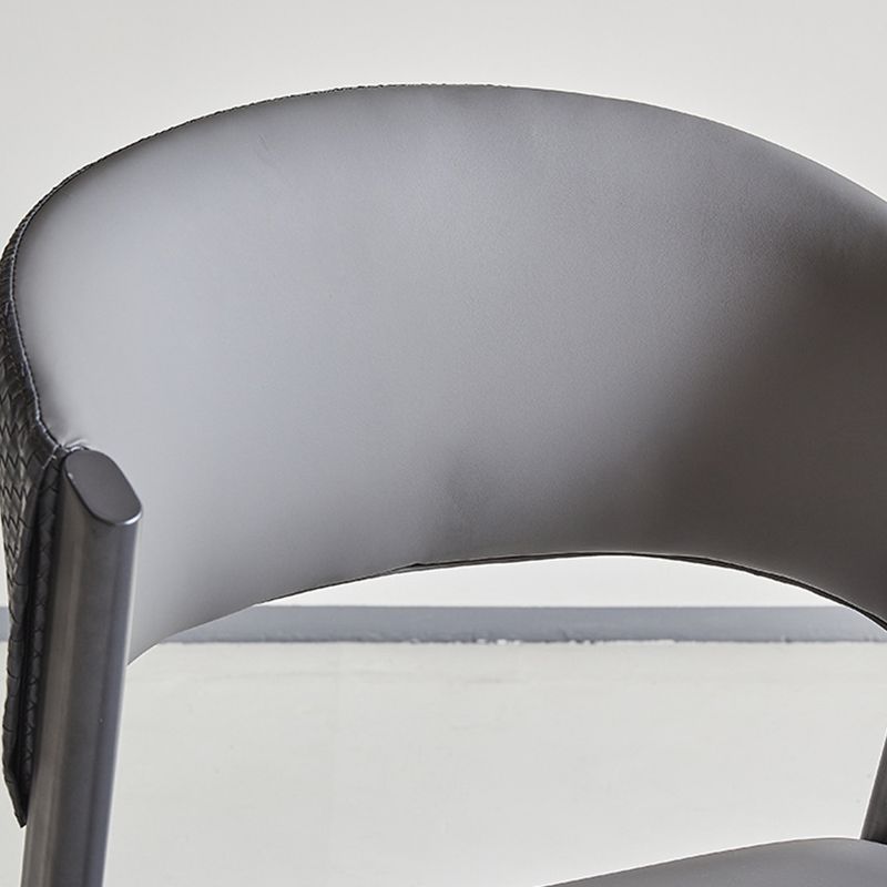 Moderne stijl zijstoel open rug metalen eetkamerstoel voor keuken