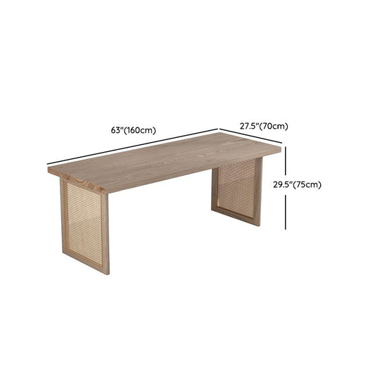 Mesa de comedor de madera rectangular moderna 1/4/5/6 piezas de comedor juego para comedor