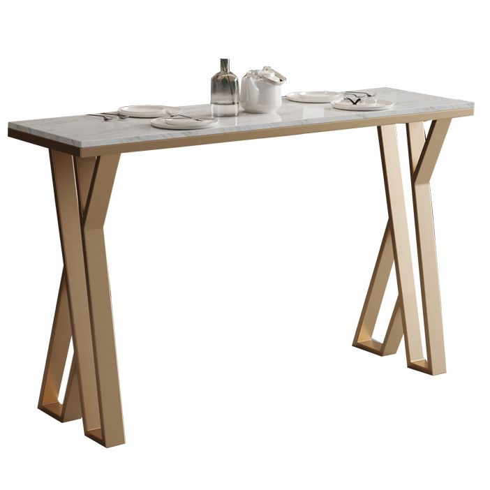 Traditional Luxury Bar Dining Table Rectangle Bar Table with Sled Base Clearhalo 'Bar Furniture' 'Bar Tables' 'bar_tables' 'furn' 'furn_bar_tables' 'Furniture' 'furniture_bar_tables' 'Kitchen & Dining Furniture' 1200x1200_d3d6fff4-4953-4d39-b0d3-dea2fcc2a8cf