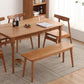 Modern Cherry Solid Wood Table Rectangle Dining Table with 4 Legs for Restaurant Clearhalo ' dining_table' 'Dining Tables & Seating' 'Dining Tables' 'furn' 'furn_dining_table' 'Furniture' 'furniture_dining_table' 'Kitchen & Dining Furniture' 'kitchen&dining_furn' 'kitchen' 'kitchen_dining_table' 1200x1200_d3db350b-941d-4d2d-ab60-10faaf4abeb9
