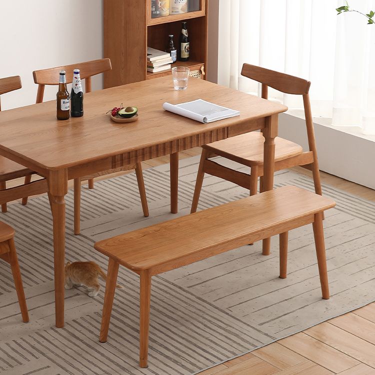 Modern Cherry Solid Wood Table Rectangle Dining Table with 4 Legs for Restaurant Clearhalo ' dining_table' 'Dining Tables & Seating' 'Dining Tables' 'furn' 'furn_dining_table' 'Furniture' 'furniture_dining_table' 'Kitchen & Dining Furniture' 'kitchen&dining_furn' 'kitchen' 'kitchen_dining_table' 1200x1200_d3db350b-941d-4d2d-ab60-10faaf4abeb9