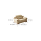 38 "H Hedendaagse sectionele sofa beige leer getuft sectional