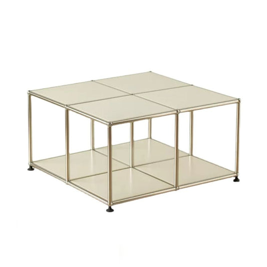 Tavolino da tavolino in metallo in metallo da 15,75 "tavolino da cocktail in stile metà secolo