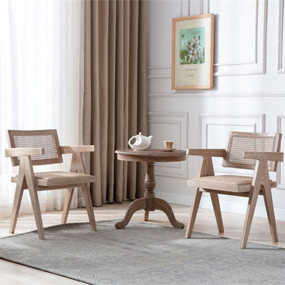 Farmhouse Style Ash Wood Chair Open Back Dining Room Kitchen Arm Chairs Set Clearhalo ' kitchen&dining_furn' 'Dining Chairs' 'Dining Tables & Seating' 'dining_chair' 'furn' 'furn_dining_chair' 'Furniture' 'furniture_dining_chair' 'Kitchen & Dining Furniture' 'kitchen' 1200x1200_d3de4429-116a-4640-9d44-e81ac7941a79