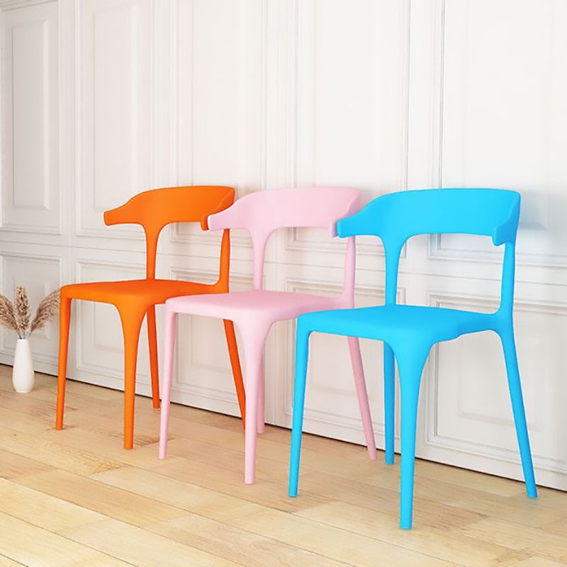 Contemporary Chair Dining Armless Chair for Kitchen with Plastic Legs Clearhalo 'Dining Chairs' 'Dining Tables & Seating' 'dining_chair' 'furn' 'furn_dining_chair' 'Furniture' 'furniture_dining_chair' 'Kitchen & Dining Furniture' 1200x1200_d3e0ec37-3117-4ec4-8488-dd821a0e88cb