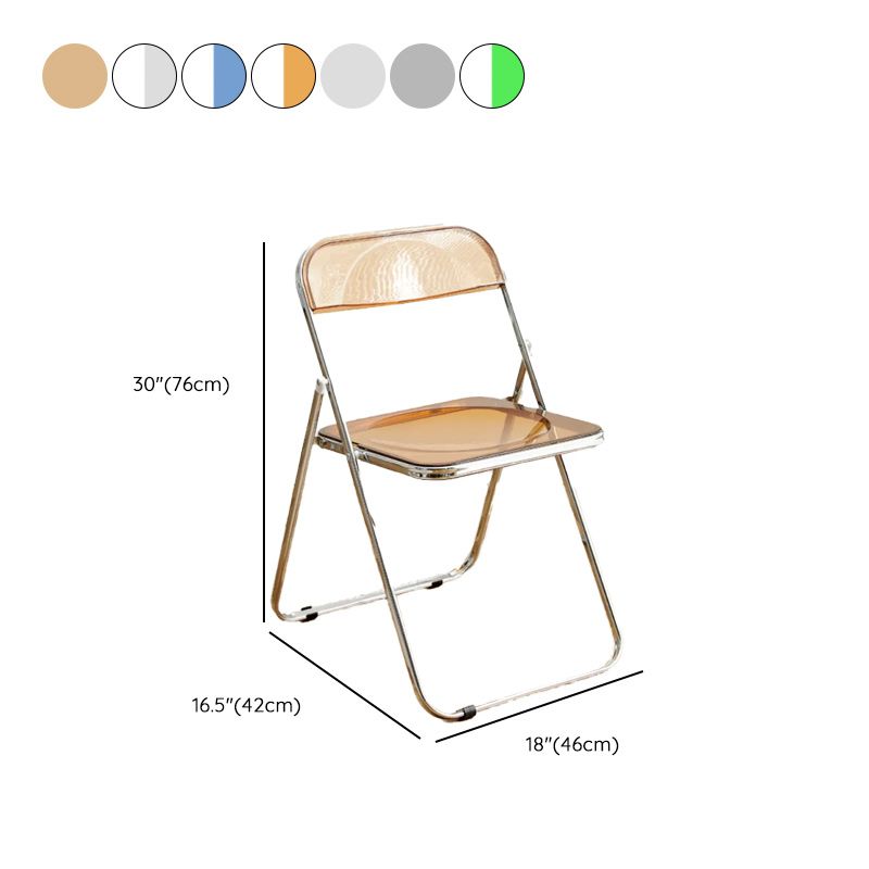 Contemporary Single da 16,5 "wide poltrone in metallo a colori solidi con gambe