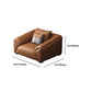 Contemporary Cushions Sloped Arm for Living Room Stationary Sofa
