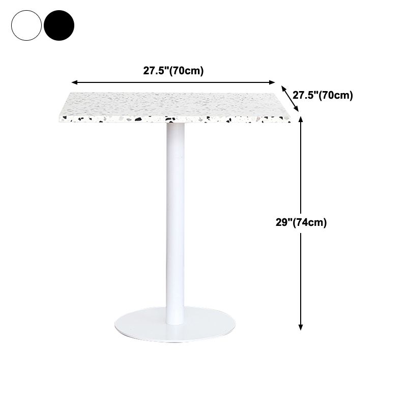 Industrial Style Dining Table Stone Pedestal Dining Site Table for Dining Room Clearhalo ' dining_table' 'Dining Tables & Seating' 'Dining Tables' 'furn' 'furn_dining_table' 'Furniture' 'furniture_dining_table' 'Kitchen & Dining Furniture' 'kitchen&dining_furn' 'kitchen' 'kitchen_dining_table' 1200x1200_d3e1bb1a-a36c-4ca1-adb8-f12843b7bf9a