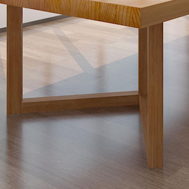 Office tavolo rettangolare in legno massiccio