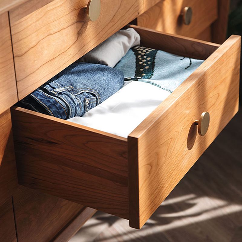 Contemporary Rectangle Wood Accent Cabinet Knobs Cabinet with Drawer Clearhalo 'Cabinets & Chests' 'cabinets_chests' 'furn' 'furn_cabinets_chests' 'Furniture' 'Living Room Furniture' 1200x1200_d3e367fd-004b-46e0-88ec-37c92b274f4c