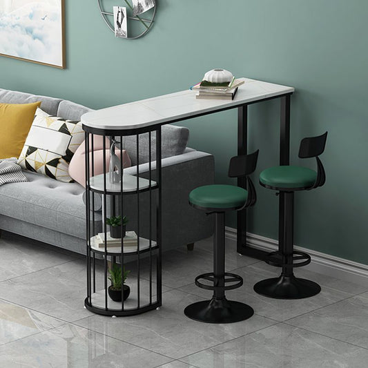 Modern Table and Stool Set 1/3/5 Pcs Free Form Bar Table and Adjustable Height Stools Clearhalo 'Bar Furniture' 'furn' 'furn_home_bar_bar_sets' 'Furniture' 'Home Bars & Bar Sets' 'home_bar_bar_sets' 'Kitchen & Dining Furniture' 1200x1200_d3e45b0f-7d43-4424-9bb5-3d2ccf94821b