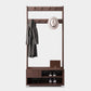 Modern Style Storage Armoire Home Wooden Wardrobe Cabinet with Shelves