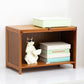 Brown Shelf Bookcase Door Standard Wood Bookcase for Home Office