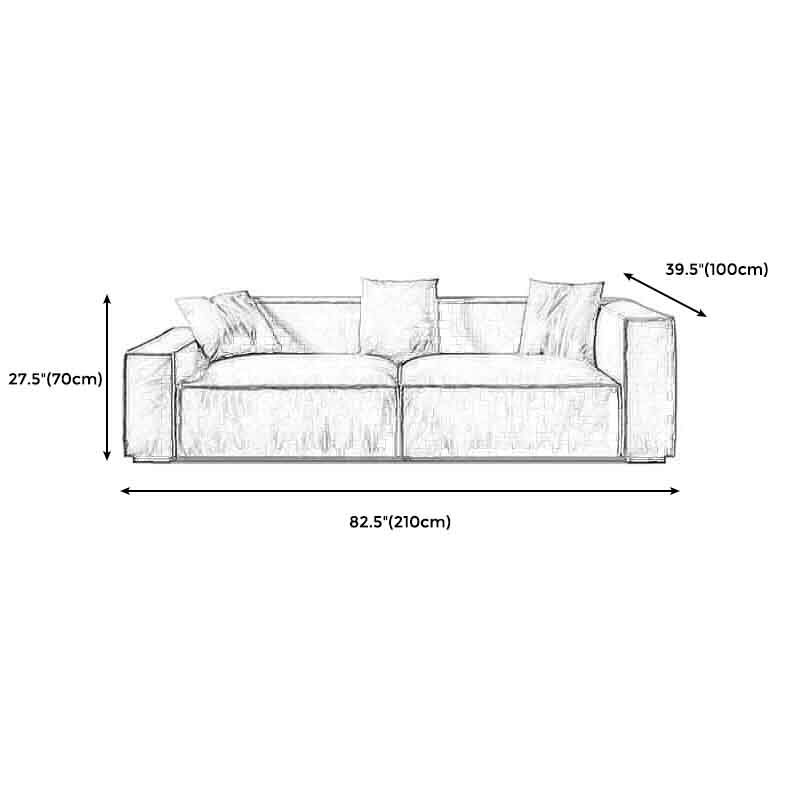 Tight Back Faux Leather Square Arm Sofa with Stain Resistant and Wear Resistance Clearhalo 'furn' 'furn_sofas' 'Furniture' 'furniture_sofas' 'kitchen' 'kitchen_sofas' 'Living Room Furniture' 'Sofa' 'sofas' 1200x1200_d3e60979-6a24-4714-bab0-0abe71e371cf