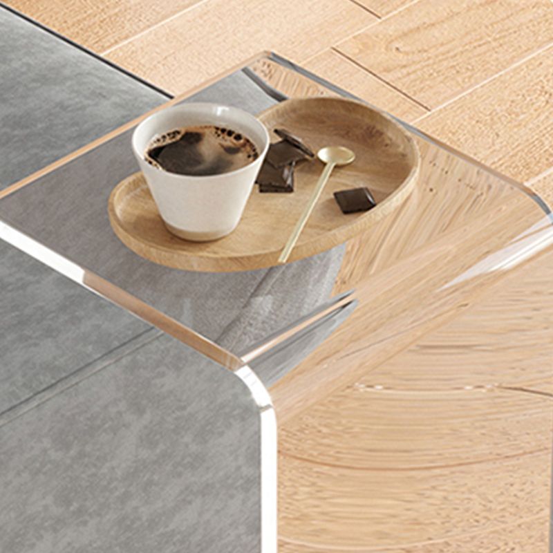 11.81" Wide Plastic Side End Table Abstract Sofa Side Accent Table Clearhalo 'Coffee & Accent Tables' 'End & Side Tables' 'end_side_tables' 'furn' 'furn_end_side_tables' 'Furniture' 'Living Room Furniture' 1200x1200_d3e72633-b1b8-4f20-a883-586d8a54cb78