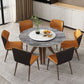 Modern Style Sintered Stone Dining Set Round 1/4/7 Pieces Dining Set for Home Use Clearhalo 'Dining Room Sets' 'Dining Tables & Seating' 'dining_room_set' 'furn' 'furn_dining_room_set' 'Furniture' 'Kitchen & Dining Furniture' 1200x1200_d3e87d34-f047-43d0-bb9d-0150eb9a0df5