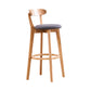 Contemporary Bar Stool Armless Wood Low Back Bar Stool with Footrest Clearhalo 'Bar Furniture' 'Bar Stools' 'bar_stools' 'furn' 'furn_bar_stools' 'furniture_bar_stools' 'Kitchen & Dining Furniture' 'kitchen&dining_furn' 'kitchen' 'kitchen_furn' Furniture' 1200x1200_d3e9f7e5-c2a2-405d-98e7-34a94a2449c3