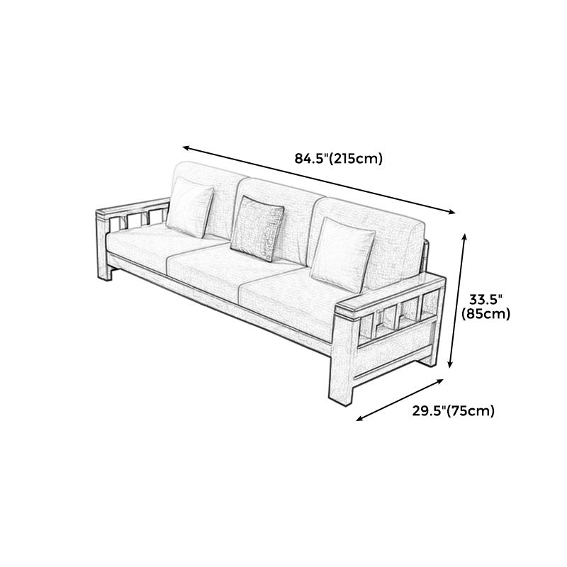 Craftsman verzonken armbank met kussens 33.46 "voor woonkamer