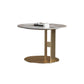 Luxurious Round Stone Coffee Table Set Pedestal Dia 31.5" Cocktail Table Clearhalo 'Coffee & Accent Tables' 'Coffee Tables' 'coffee_tables' 'furn' 'furn_coffee_tables' 'Furniture' 'Living Room Furniture' 1200x1200_d3eb22d9-50e3-4480-8a4a-45384e6a9baf