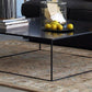 Table basse à base de cadre Table de cocktail carrée extensible en métal