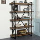 Industrial Style Etagere Bookshelf Open Shelf Bookcase with Rectangular Shelves Clearhalo 'Bookcases' 'furn' 'furn_bookcases' 'Furniture' 'furniture_bookcases' 'kitchen' 'kitchen_bookcases' 'Living Room Furniture' 'Office Furniture' 1200x1200_d3edab04-23ce-40af-be1f-ed8df33c4223