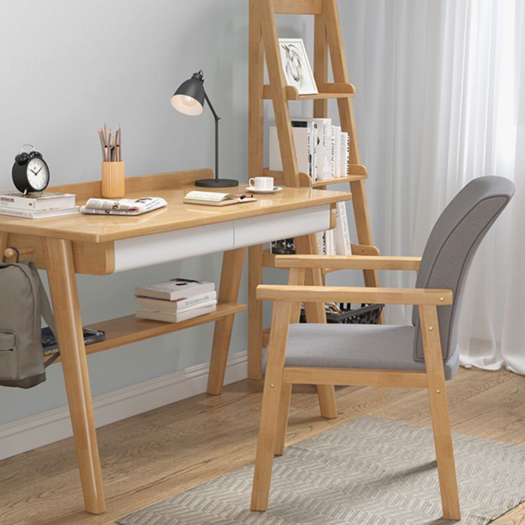 Matte Finish Contemporary Arm Chair Upholstered Solid Back Single Dining Chair Clearhalo ' kitchen&dining_furn' 'Dining Chairs' 'Dining Tables & Seating' 'dining_chair' 'furn' 'furn_dining_chair' 'Furniture' 'furniture_dining_chair' 'Kitchen & Dining Furniture' 'kitchen' 1200x1200_d3edd469-8553-40ac-8a25-5ba041e02930