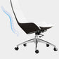 Faux Leather Office Chair Contemporary Nylon Desk Chair in White Clearhalo 'furn' 'furn_office_chair' 'Furniture' 'Office Chairs' 'Office Furniture' 'office_chair' 1200x1200_d3edfce8-a614-47dd-be9b-6b416767519c