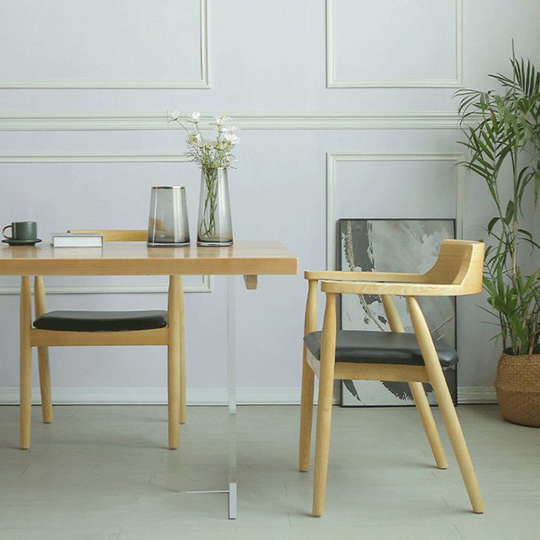 Contemporary Rectangle Wood Standard Height Table Double Pedestal Dining Table Clearhalo ' dining_table' 'Dining Tables & Seating' 'Dining Tables' 'furn' 'furn_dining_table' 'Furniture' 'furniture_dining_table' 'Kitchen & Dining Furniture' 'kitchen&dining_furn' 'kitchen' 'kitchen_dining_table' 1200x1200_d3ef1a37-bec8-4ee7-a177-e7a7f6312a7b