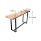 Brown Modern Style Specialty Bar Table Solid Wood and Iron Coffee Shop Bar Table Clearhalo 'Bar Furniture' 'Bar Tables' 'bar_tables' 'furn' 'furn_bar_tables' 'Furniture' 'furniture_bar_tables' 'Kitchen & Dining Furniture' 1200x1200_d3f08bce-a359-484a-aec7-564e5dfcf5a2